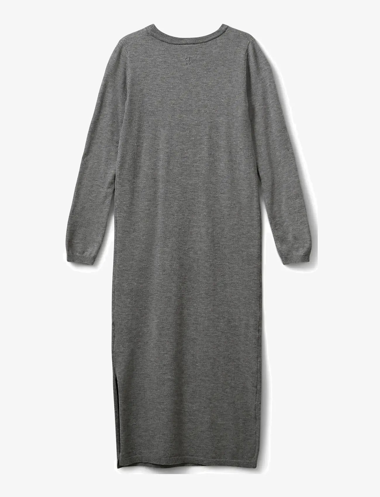 Sofie Schnoor Young - KORYSY DRESS - långärmade vardagsklänningar - grey melange - 2
