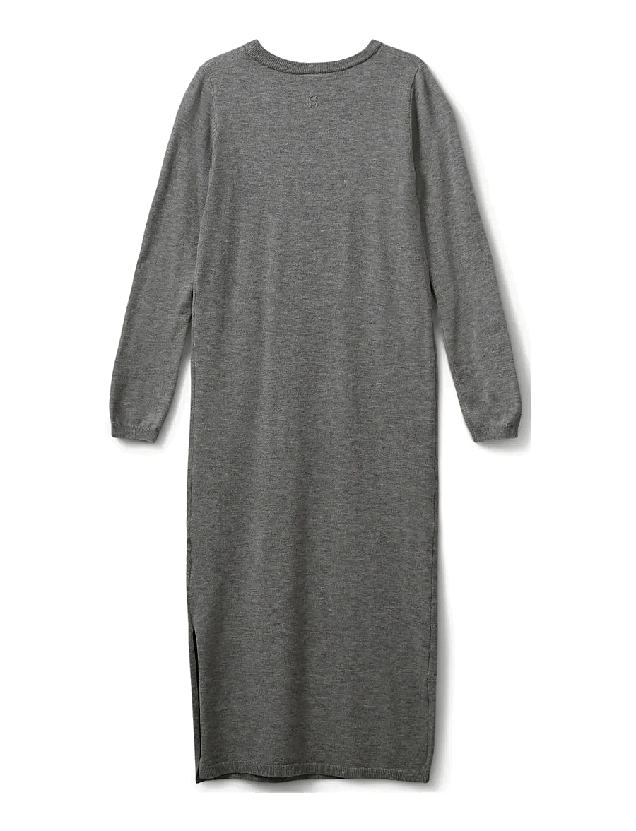 Sofie Schnoor Young - KORYSY DRESS - pikkade varrukatega vabaajakleidid - grey melange - 2