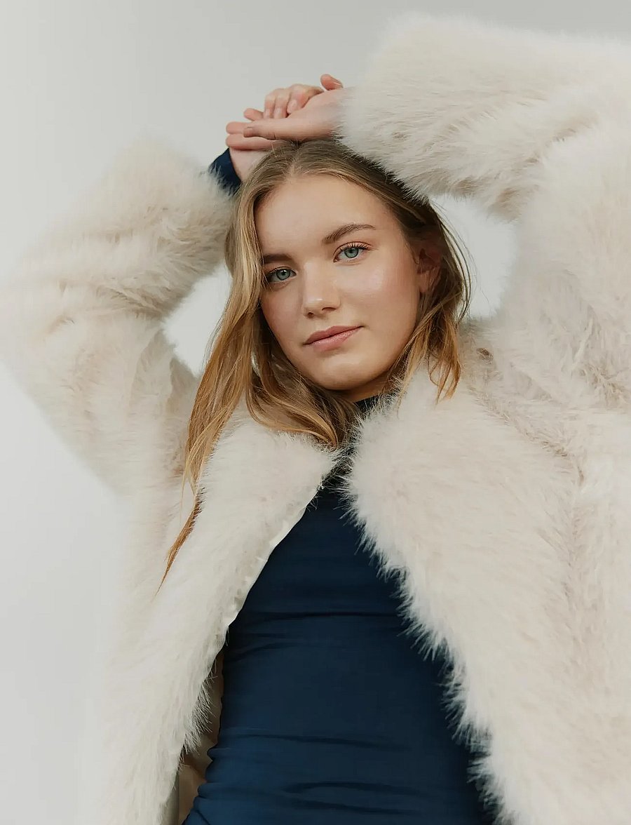 Sofie Schnoor Young - FULLASY JACKET - faux fur - light grey - 0