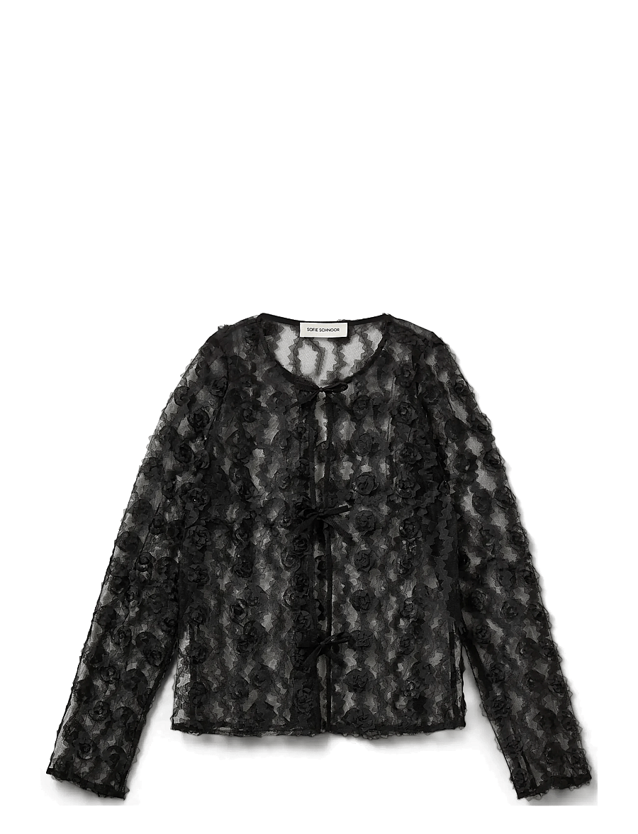 Sofie Schnoor Young - BLISSSY BLOUSE - blusar & tunikor - black - 0
