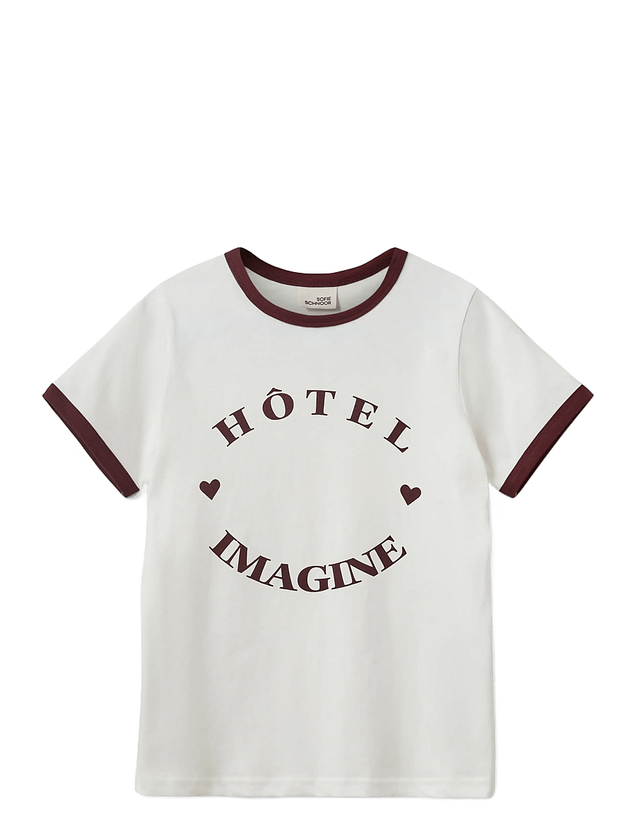 Sofie Schnoor Young - MAGGIESY T-SHIRT - short-sleeved t-shirts - snow white - 0