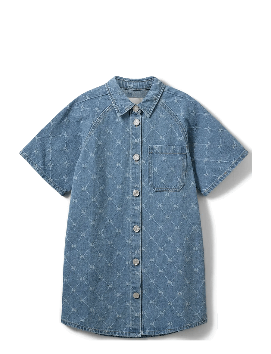 Sofie Schnoor Young - MayaSY Dress - kurzärmelige freizeitkleider - denim blue - 1