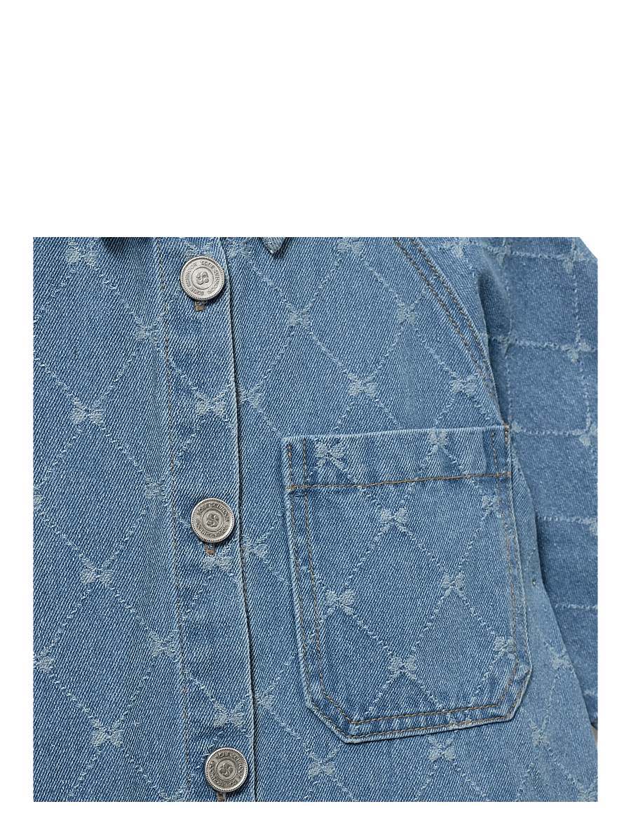 Sofie Schnoor Young - MayaSY Dress - kurzärmelige freizeitkleider - denim blue - 3