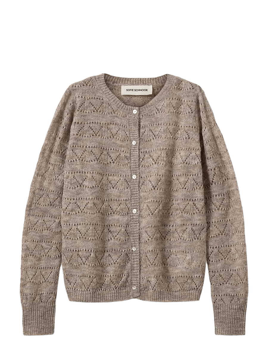 Sofie Schnoor Young - CisseSY Cardigan - cardigans - deer melange - 0