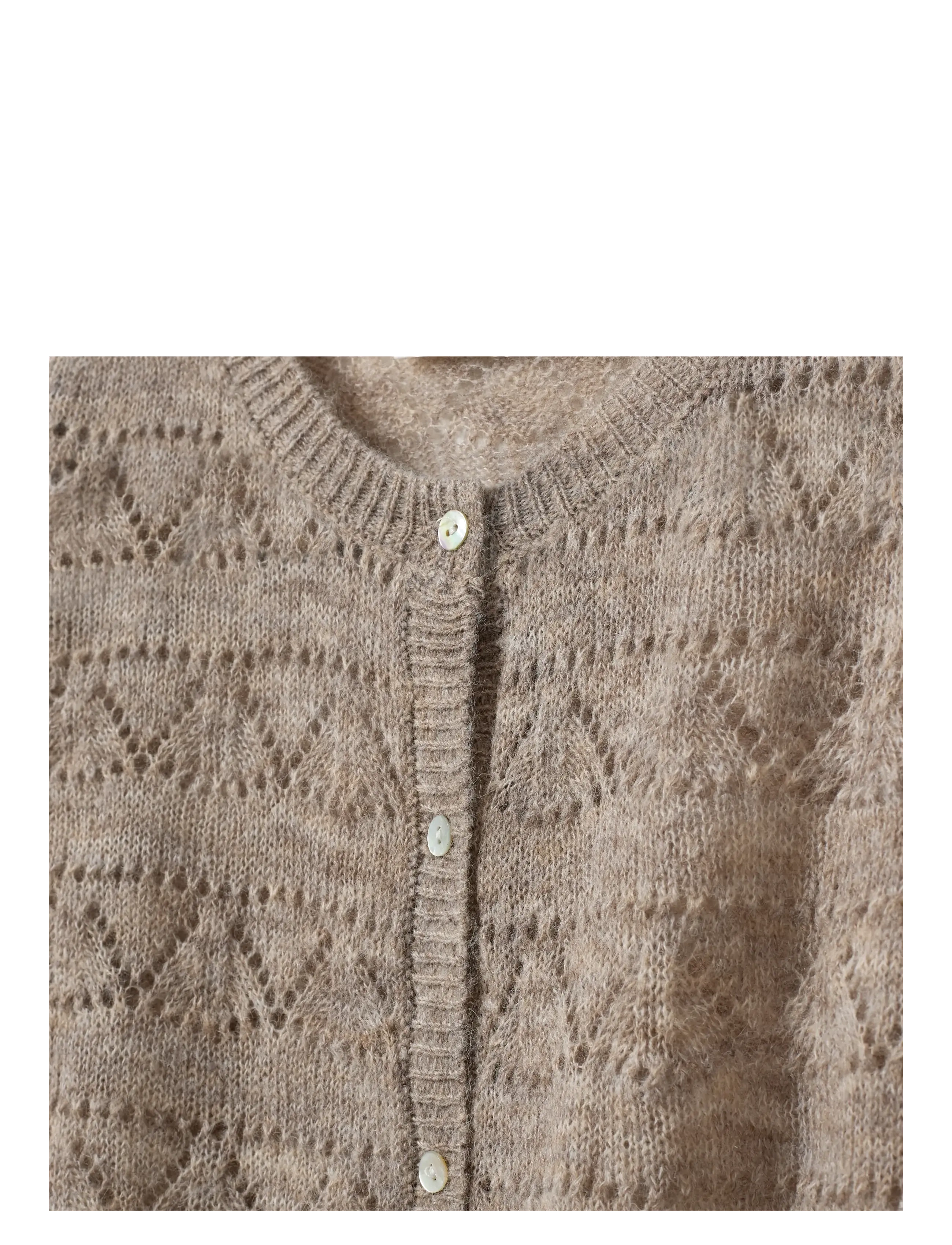 Sofie Schnoor Young - CisseSY Cardigan - cardigans - deer melange - 2