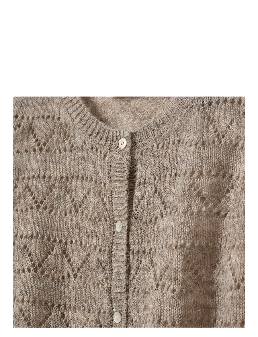 Sofie Schnoor Young - CisseSY Cardigan - cardigans - deer melange - 2