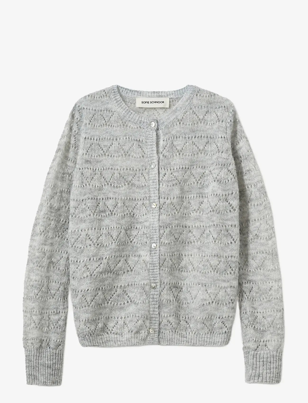 Sofie Schnoor Young - CisseSY Cardigan - kardiganid - grey melange - 0