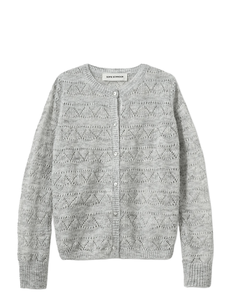 Sofie Schnoor Young - CisseSY Cardigan - cardigans - grey melange - 0
