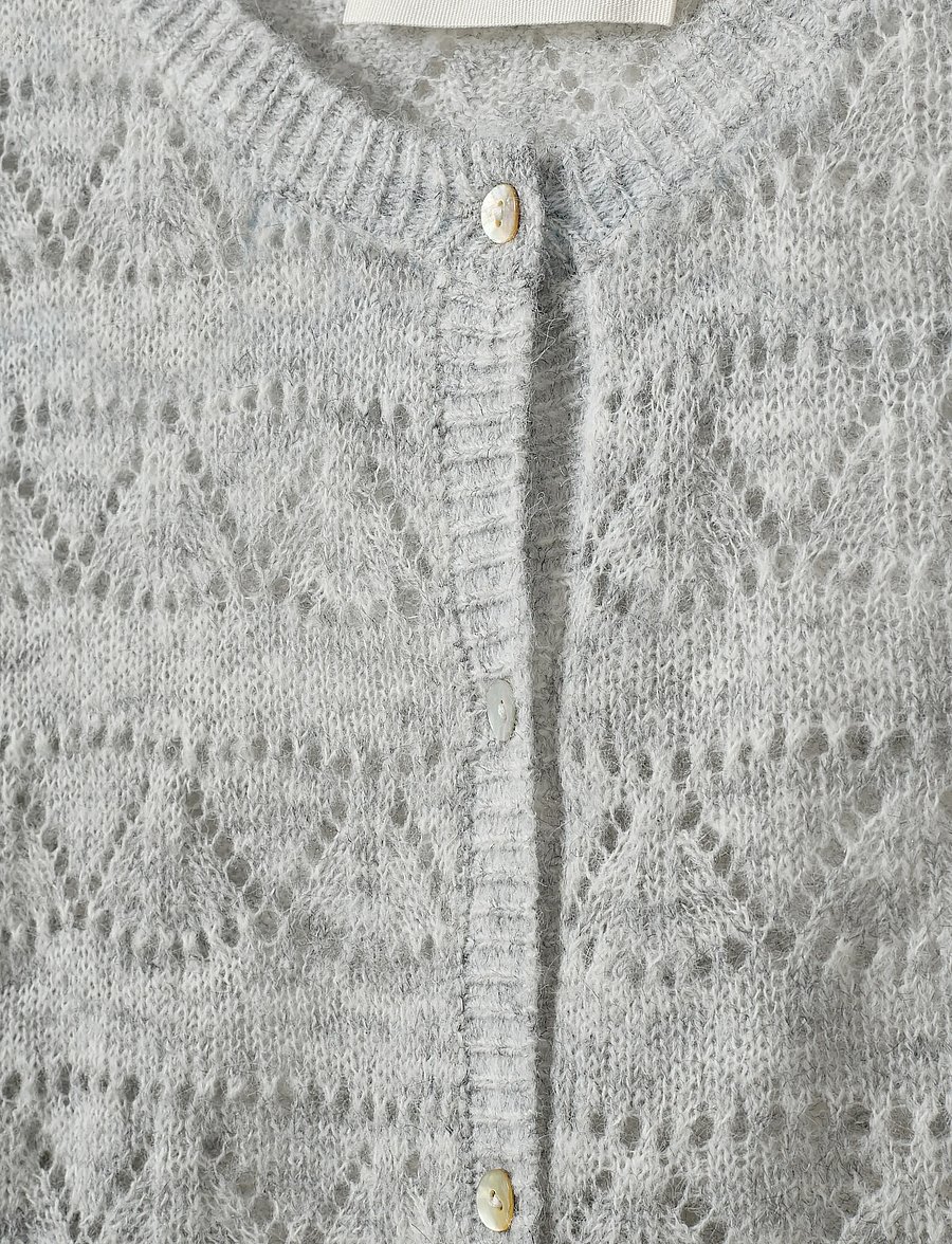 Sofie Schnoor Young - CisseSY Cardigan - cardigans - grey melange - 2