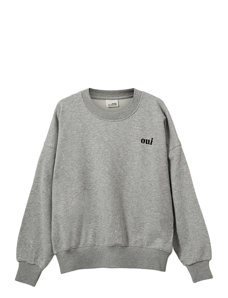 Sofie Schnoor Young - EliSY Sweatshirt - sweatshirts - grey melange - 0