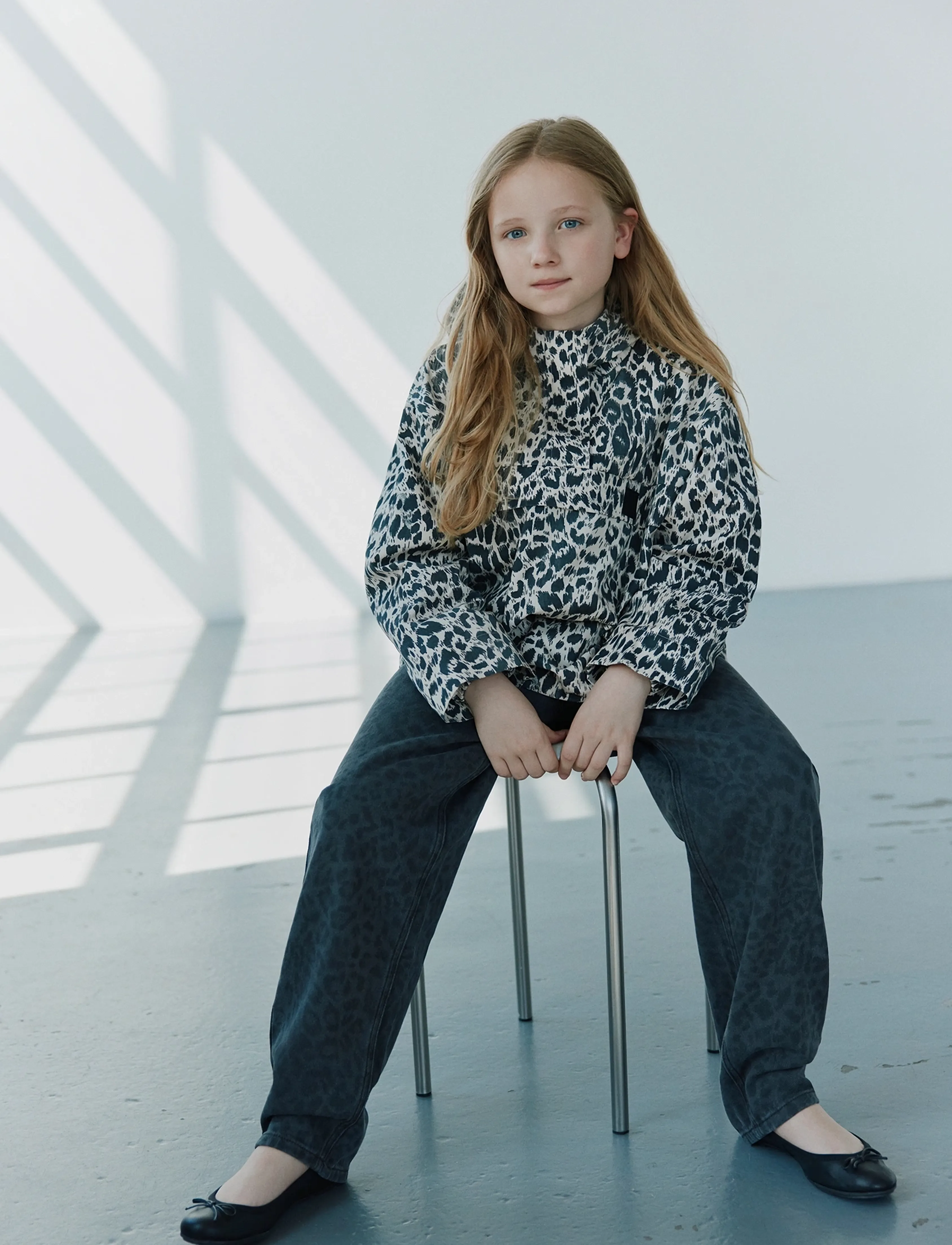 Sofie Schnoor Young Trillesy Jacket, Børn, Leopardprint Anorak Jakke, Multi/mønstret, Str: 152