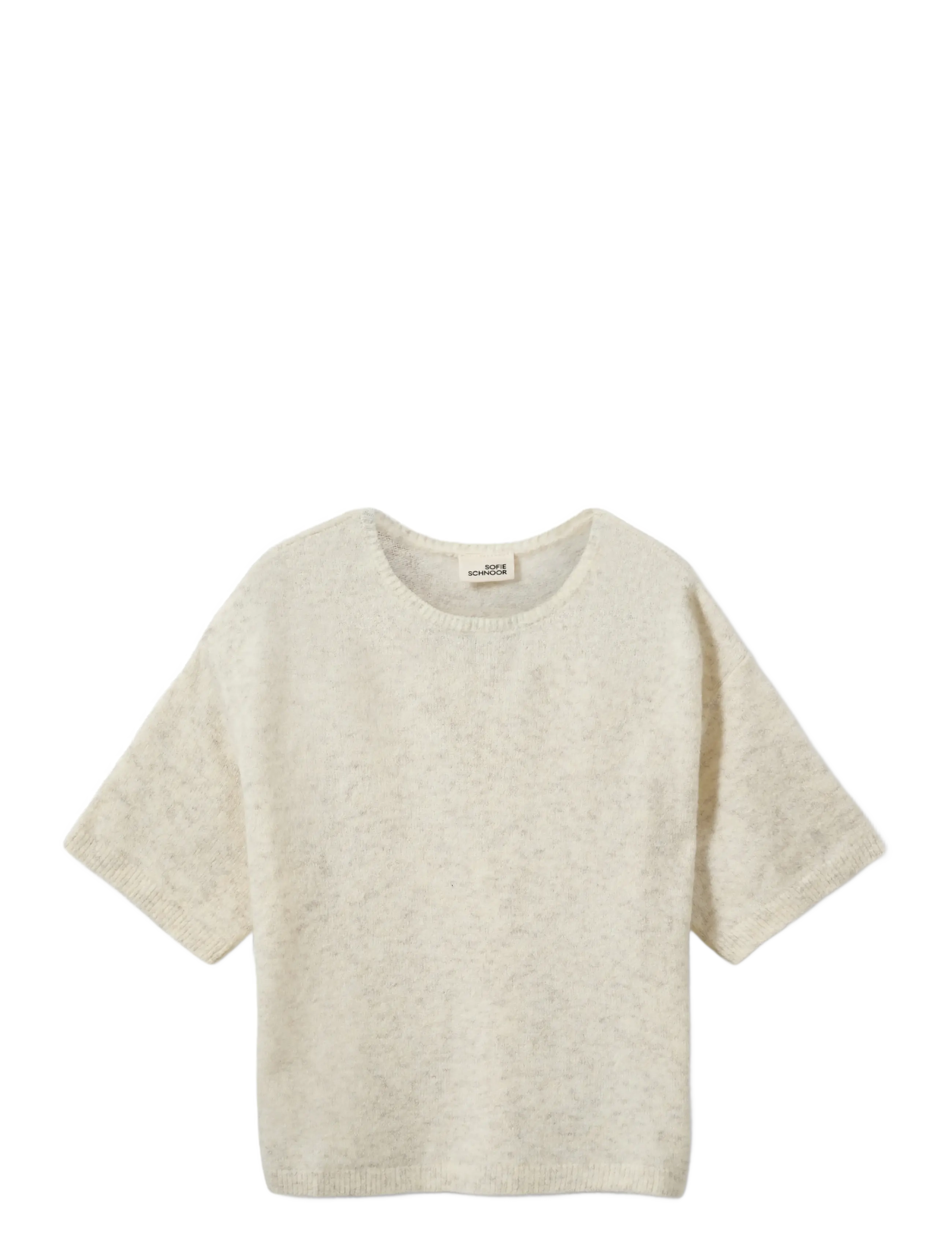 Sofie Schnoor Young Cerinsy Blouse, 176, Cream, Strik > Trøjer, Dame