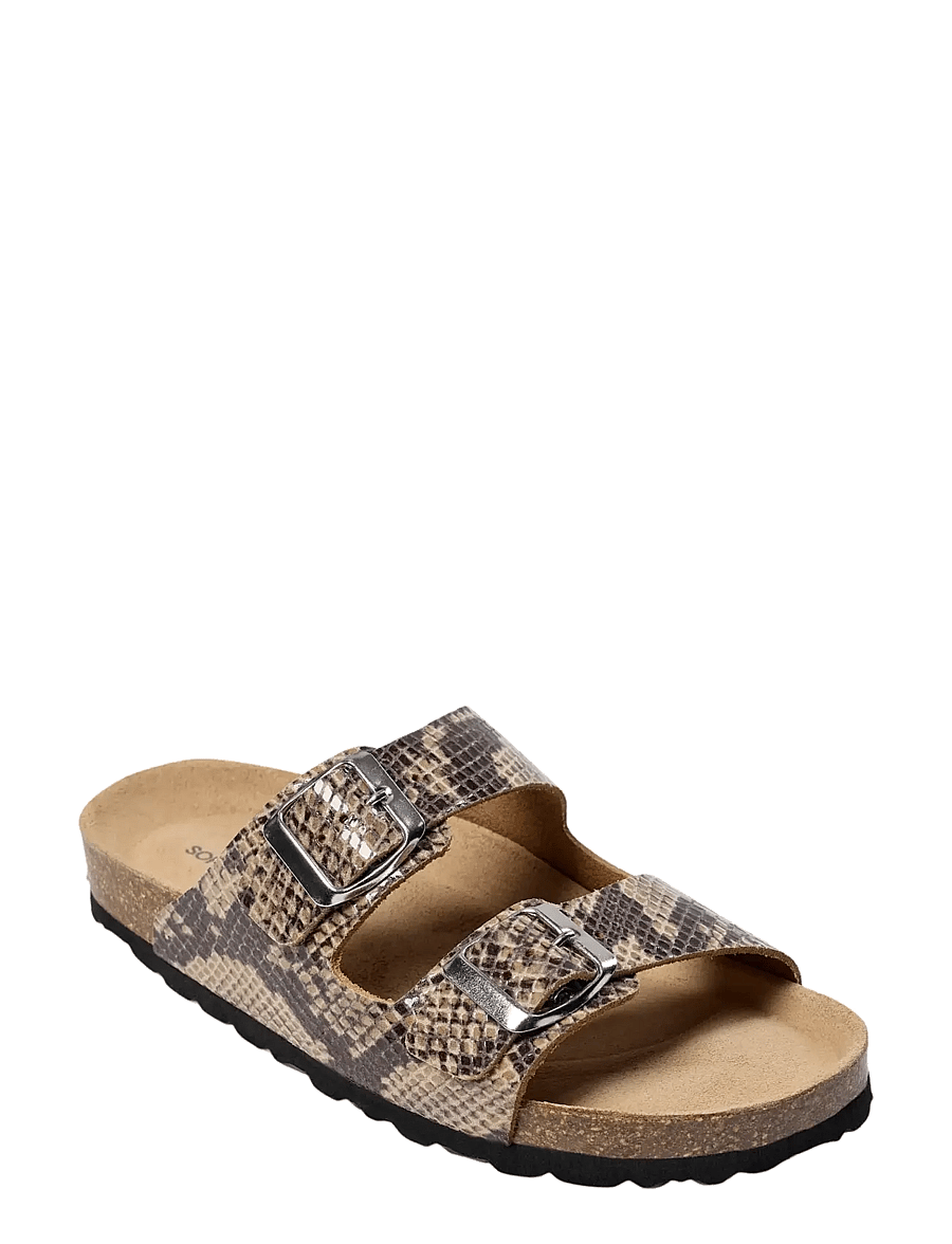 Sofie Schnoor Young - ELGASY SANDAL - madalad sandaalid - brown snake - 1
