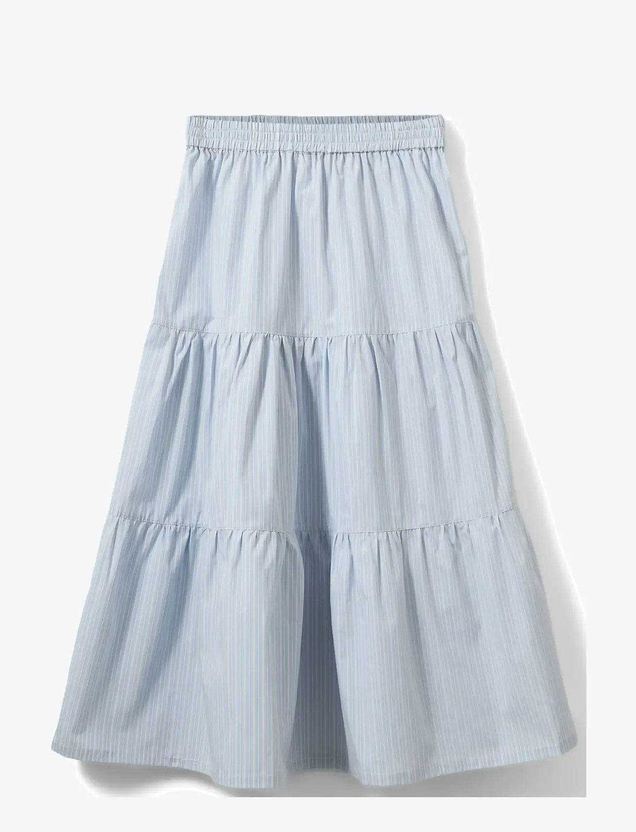 Sofie Schnoor Young - ViviSY Skirt - midi-röcke - light blue striped - 0