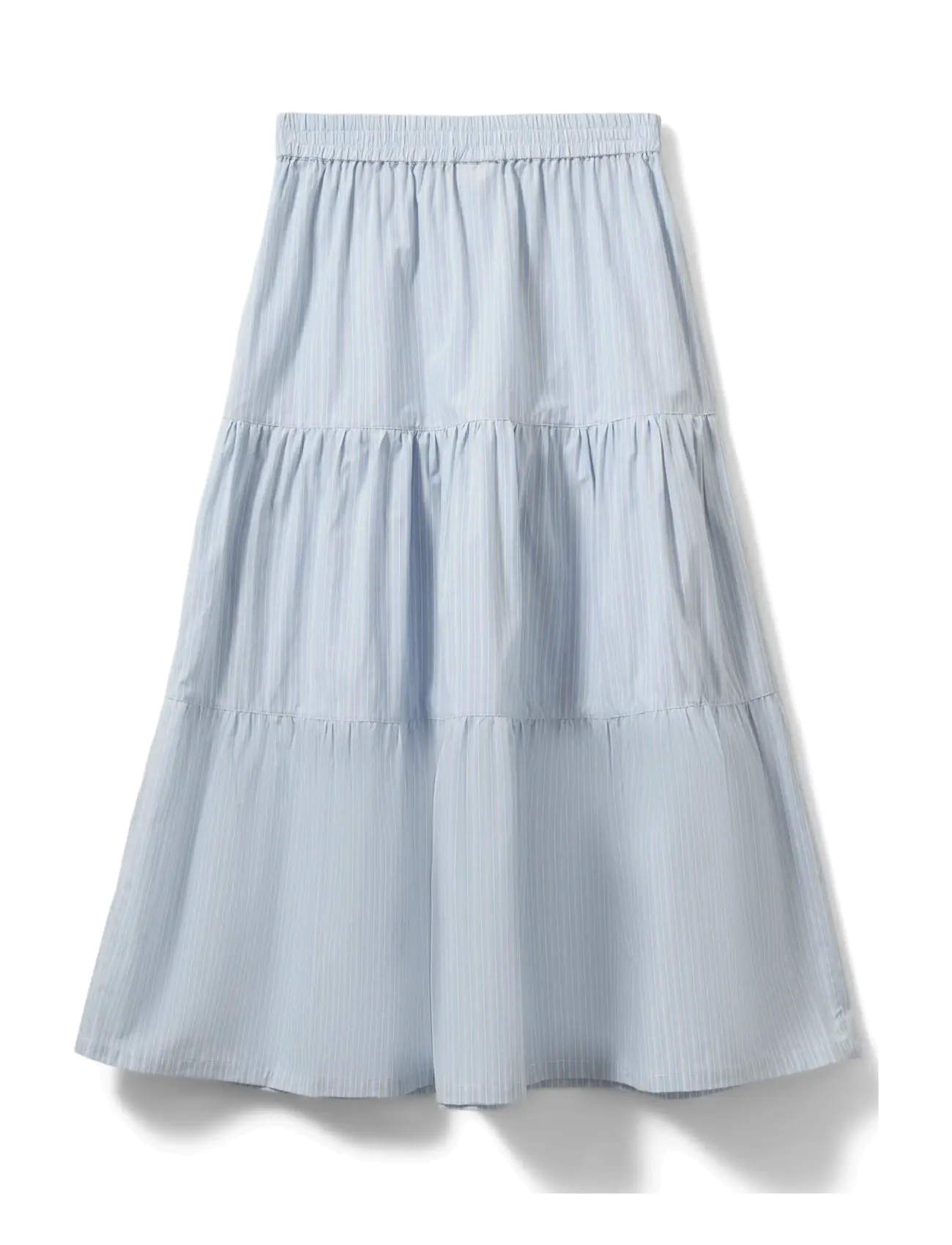 Sofie Schnoor Young - ViviSY Skirt - midi nederdele - light blue striped - 1