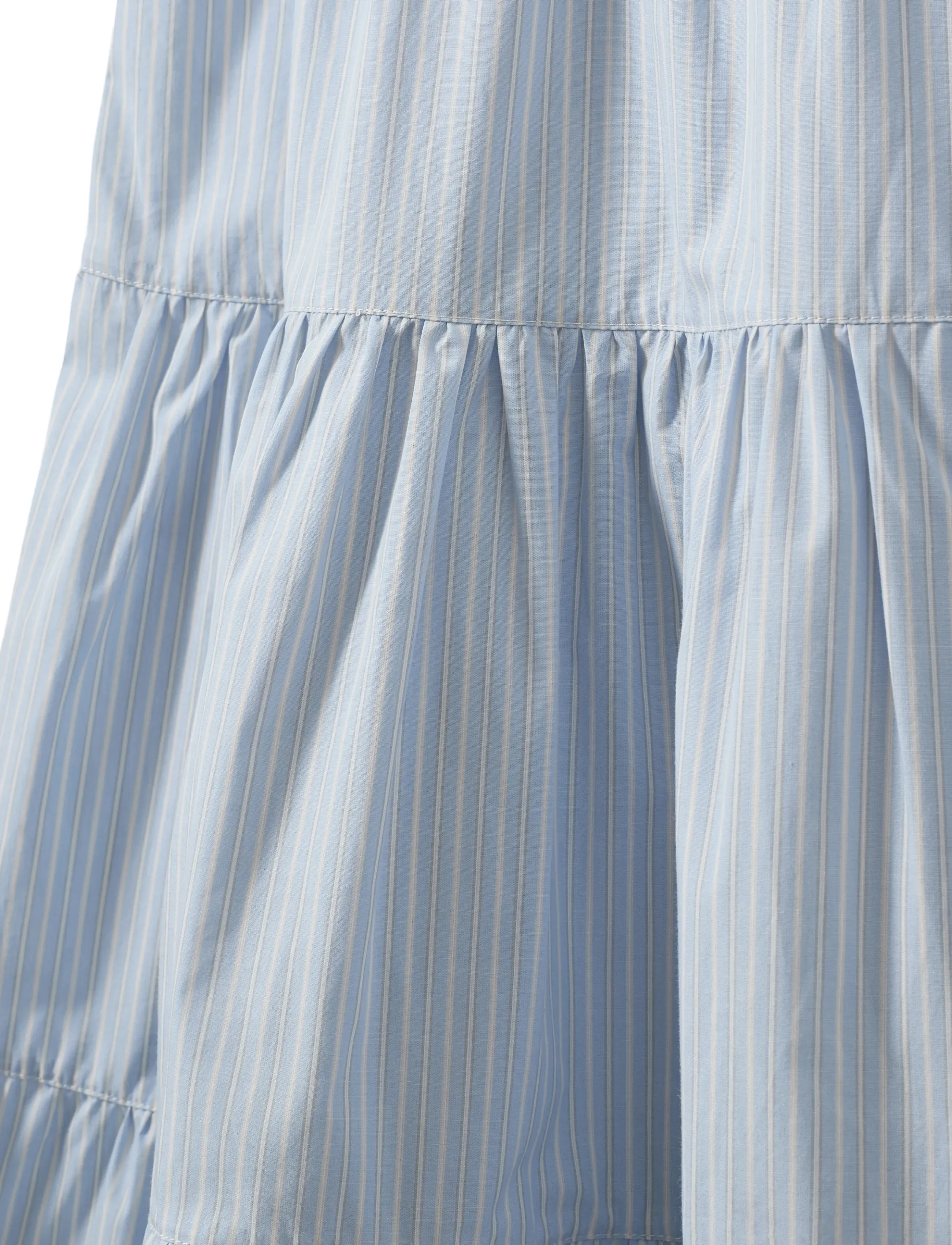 Sofie Schnoor Young - ViviSY Skirt - midi nederdele - light blue striped - 2