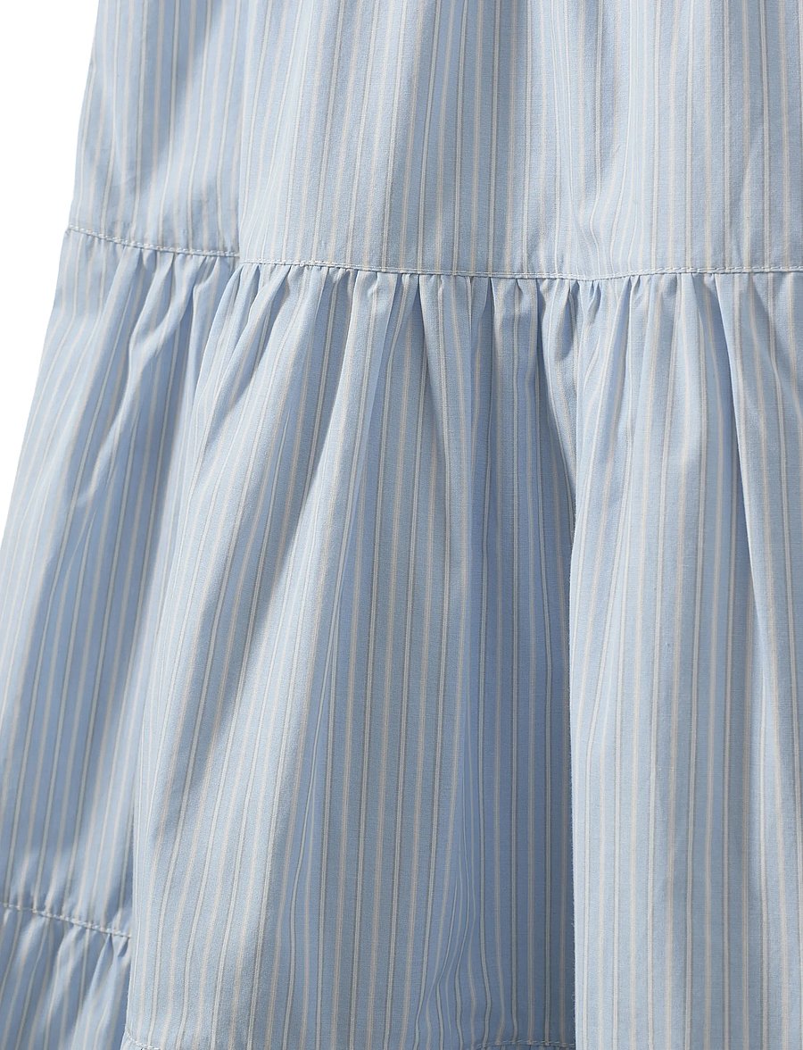 Sofie Schnoor Young - ViviSY Skirt - midihameet - light blue striped - 2
