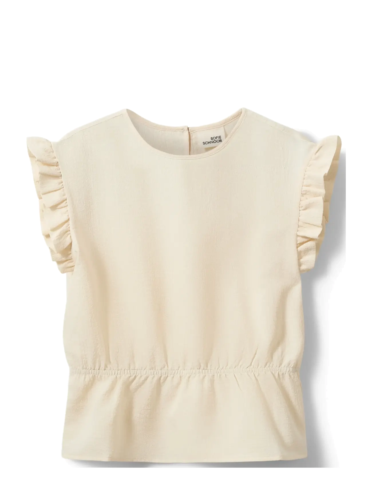 Sofie Schnoor Young Samillasy Top, 152, Cream, Bluser > Kortærmede, Dame