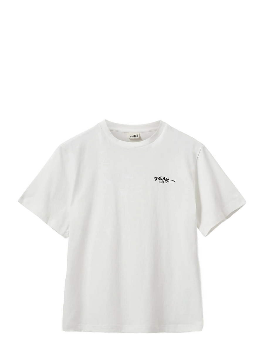 Sofie Schnoor Young - VeraSY T-shirt - short-sleeved t-shirts - off white - black - 0