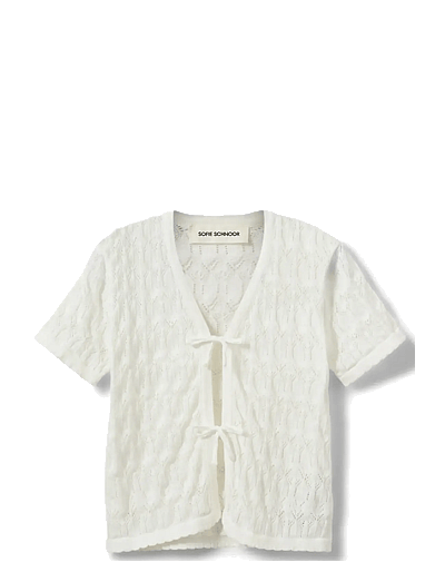 Sofie Schnoor Young FlorianaSY Cardigan - Strickmode - OFF WHITE / cream