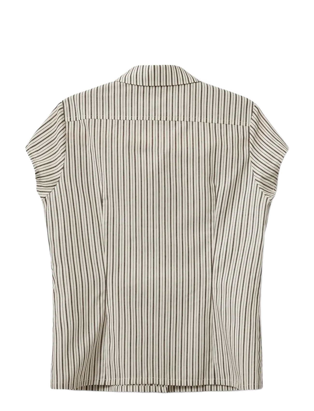 Sofie Schnoor Young - LilyanSY Shirt - short-sleeved shirts - brown striped - 1