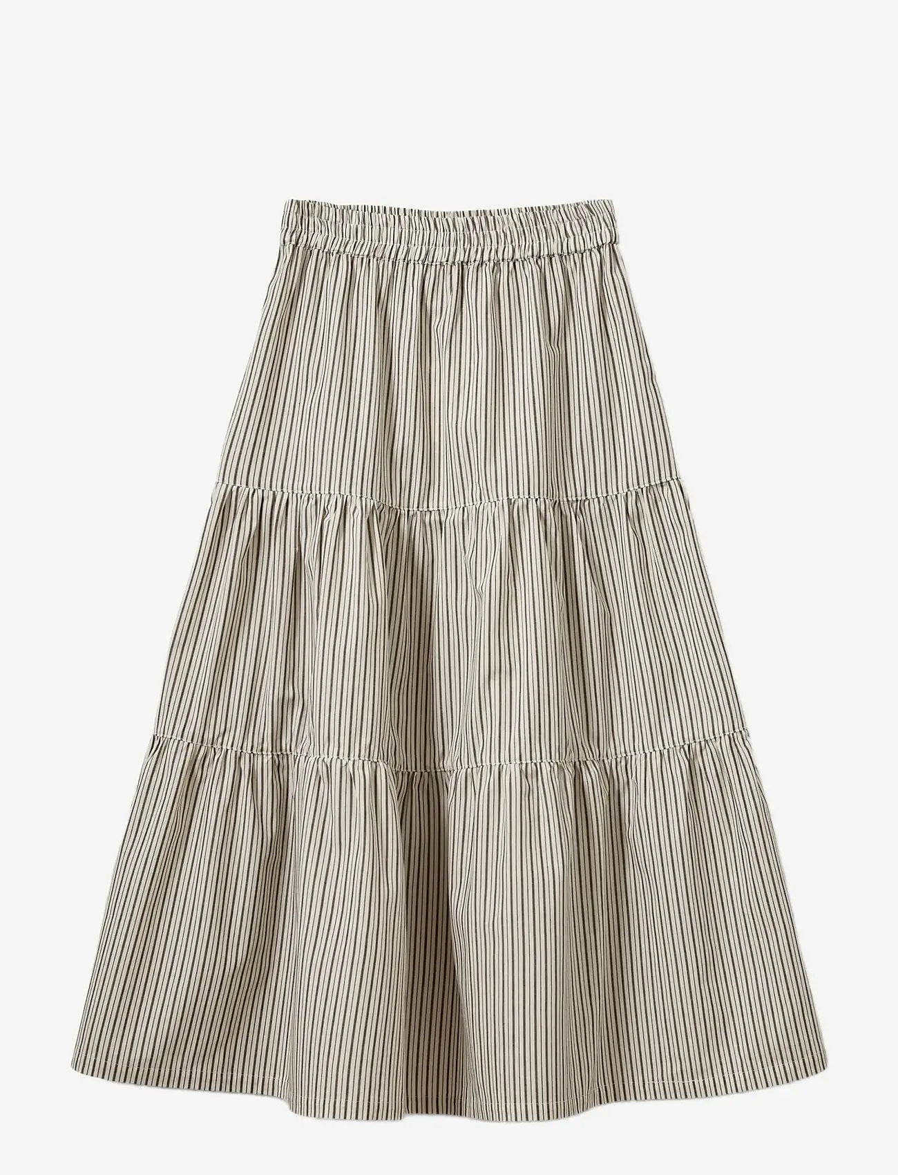 Sofie Schnoor Young - ViviSY Skirt - midi nederdele - brown striped - 0