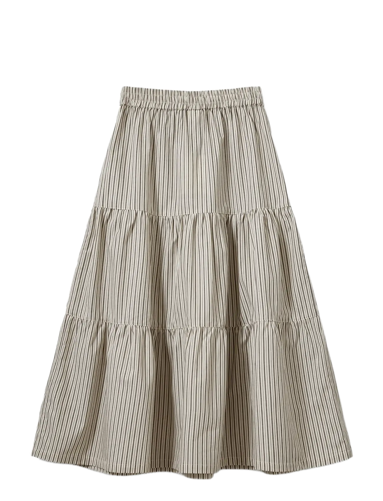 Sofie Schnoor Young - ViviSY Skirt - midi-röcke - brown striped - 1