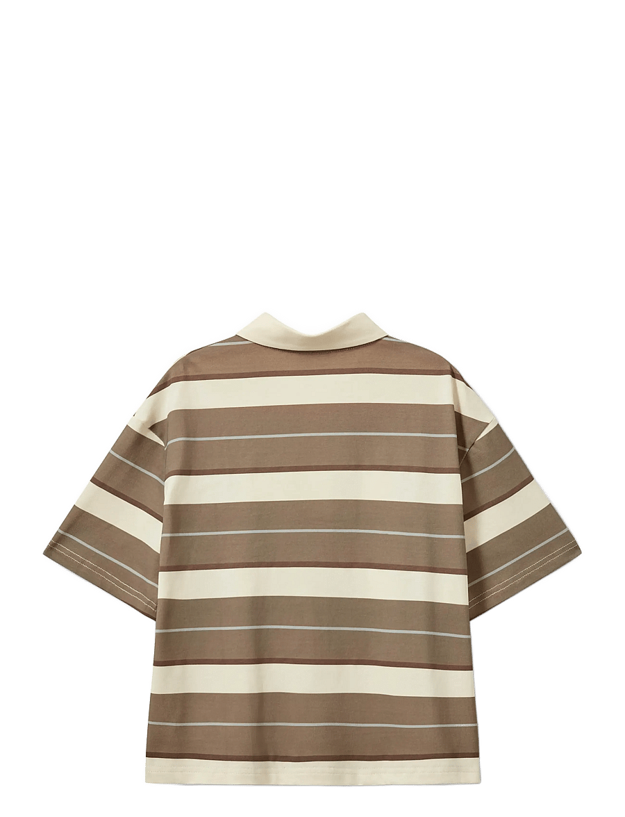Sofie Schnoor Young - PilSY Polo T-Shirt - kurzärmelig - off white striped - 1