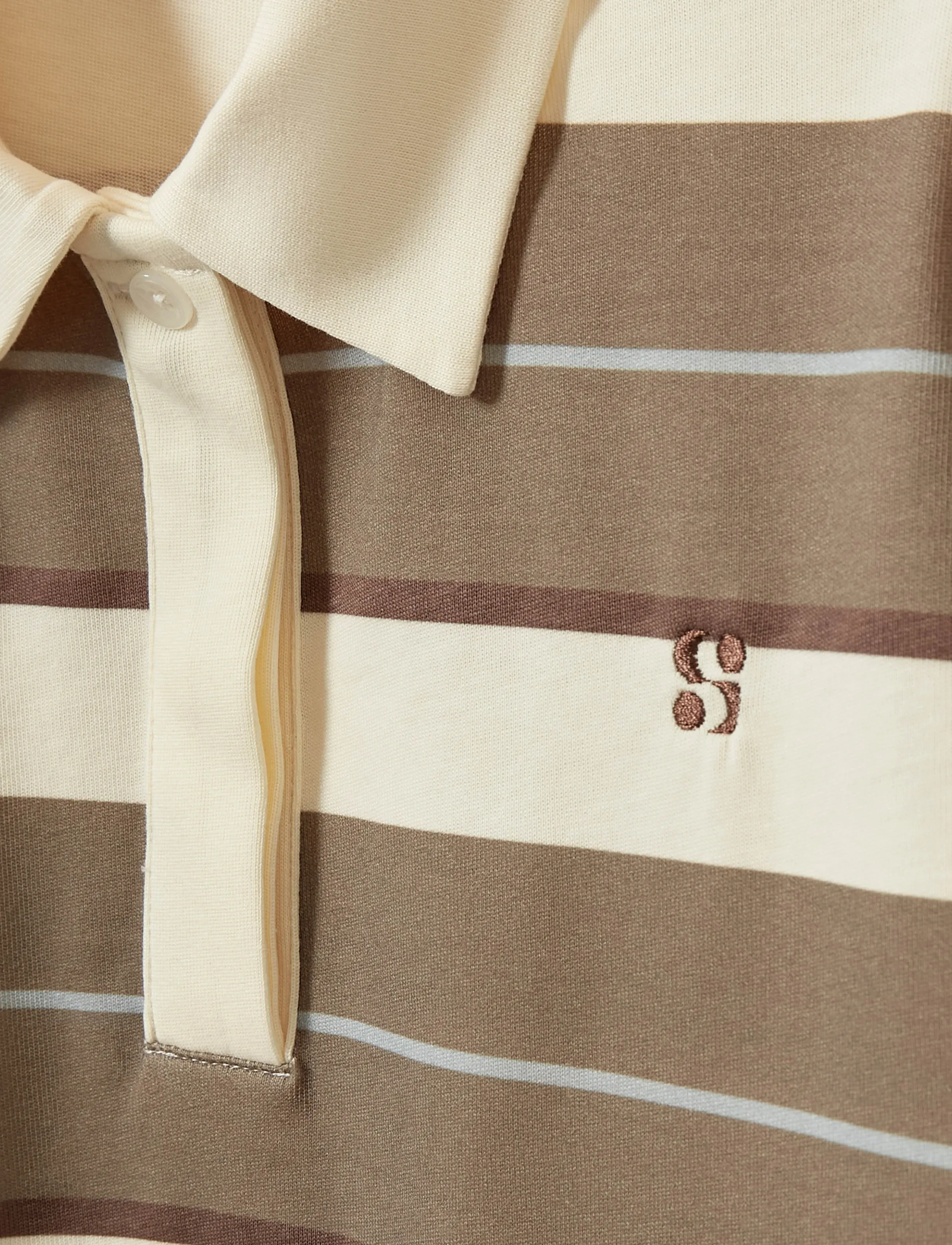 Sofie Schnoor Young - PilSY Polo T-Shirt - polos à manches courtes - off white striped - 2