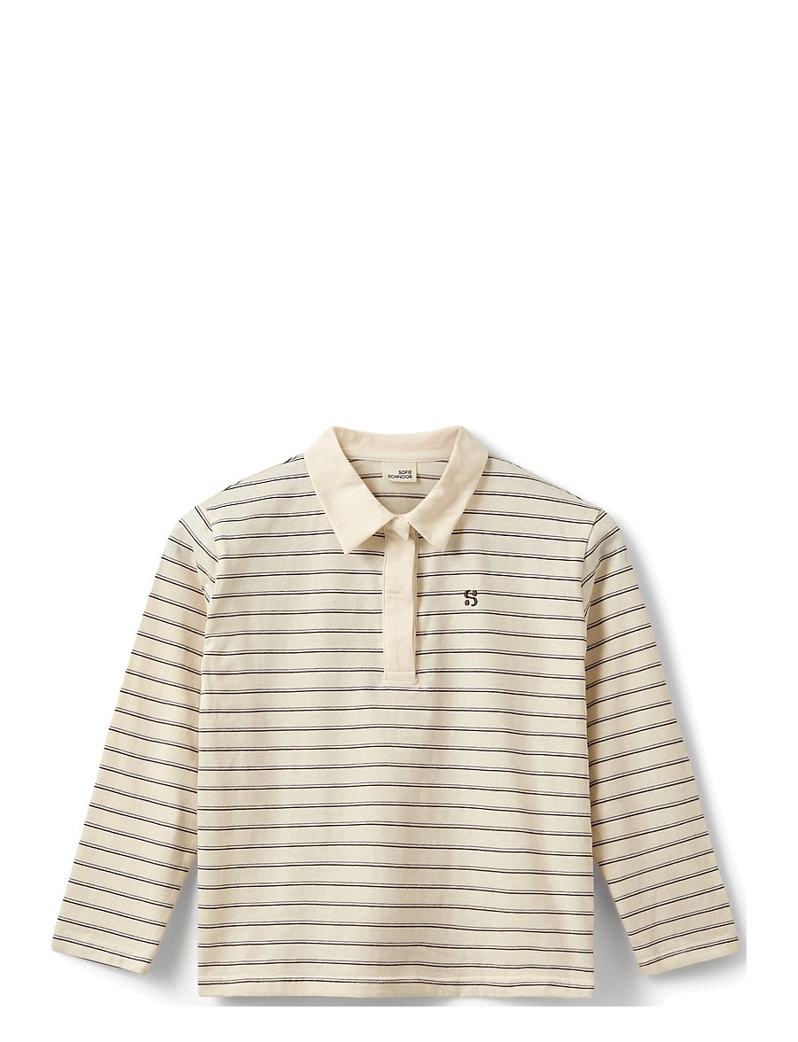 Sofie Schnoor Young - CALLIASY LS T-SHIRT - langärmelig poloshirt - off white striped - 0
