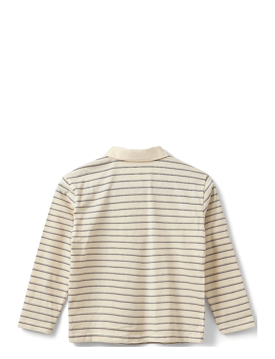 Sofie Schnoor Young - CALLIASY LS T-SHIRT - langärmelig poloshirt - off white striped - 1