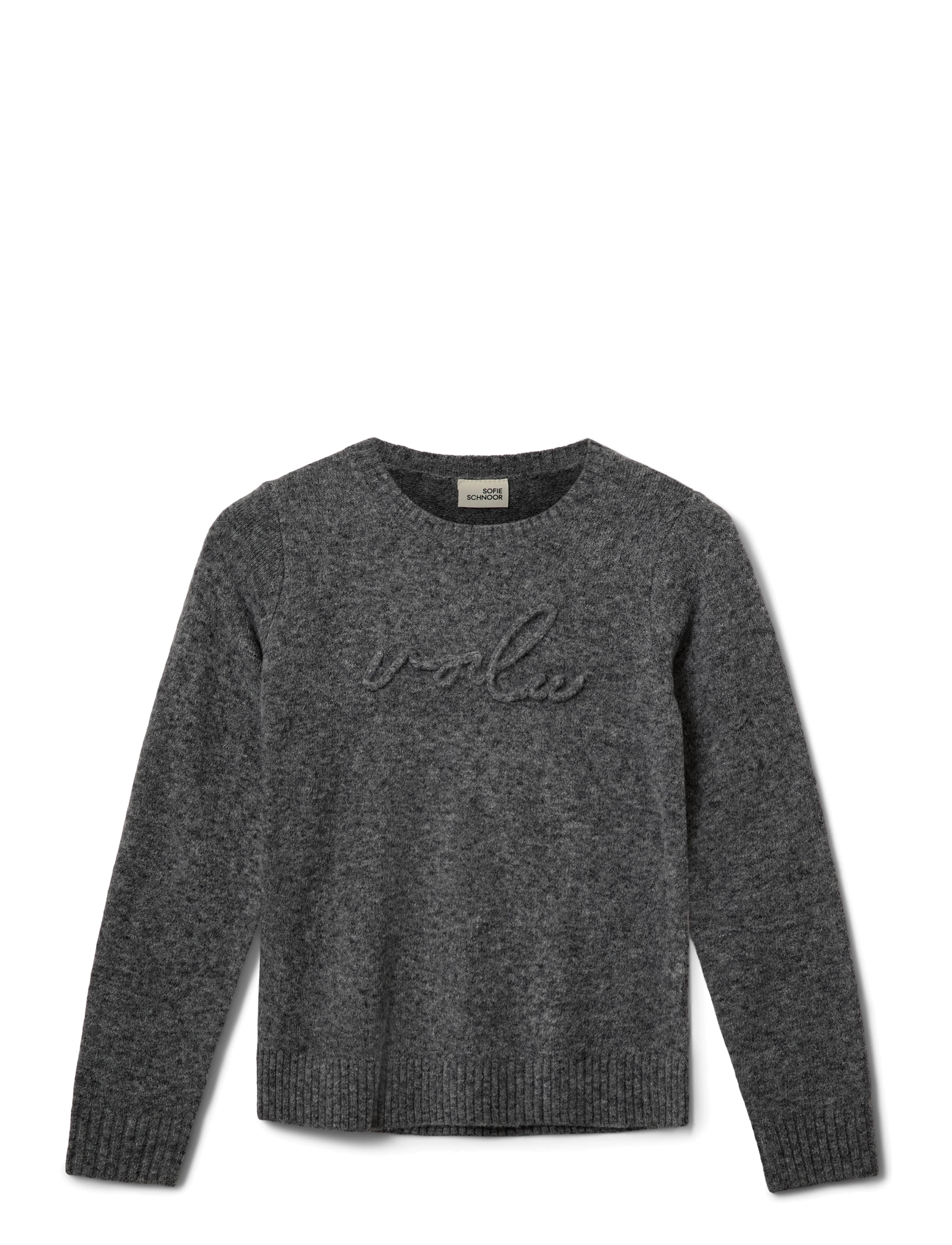 Sofie Schnoor Young MINNIKSY KNIT - Jumpers - DARK GREY MELANGE / grey
