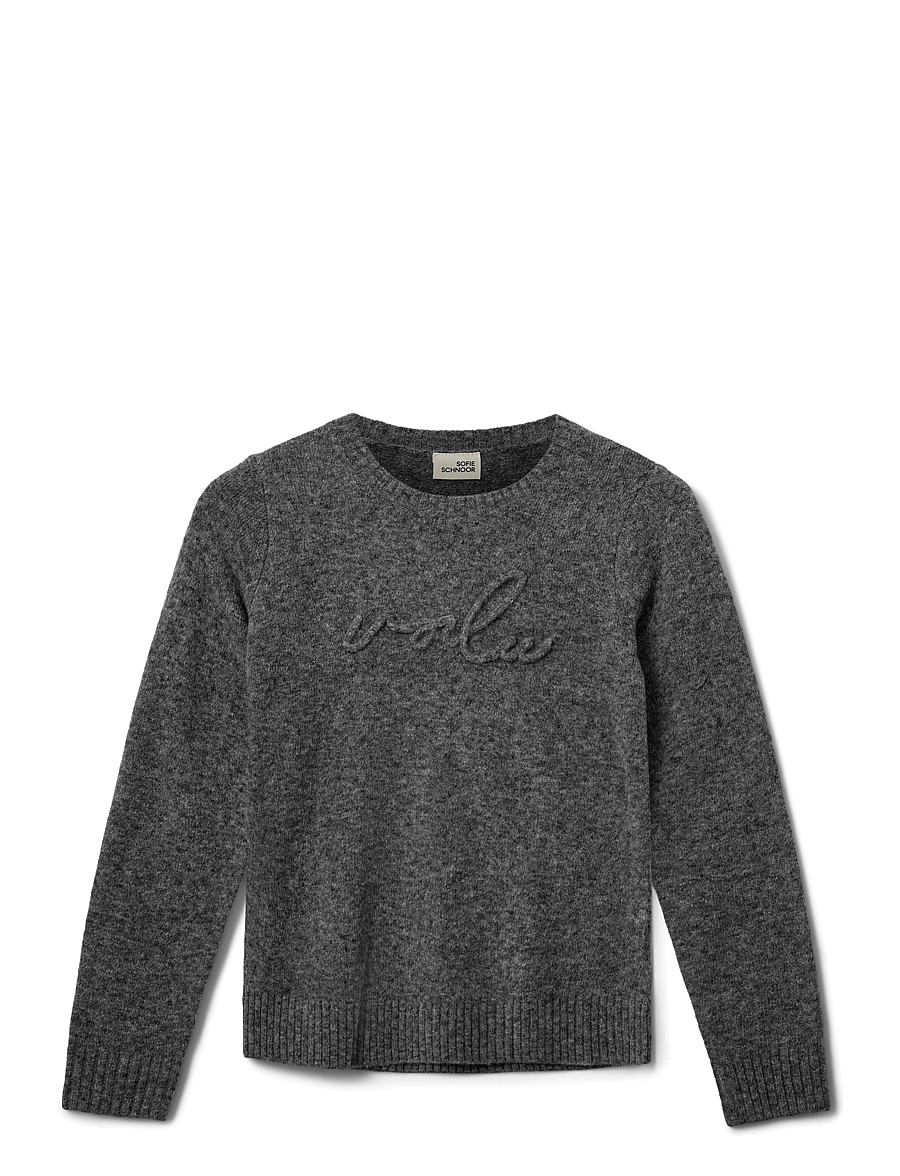 Sofie Schnoor Young - MINNIKSY KNIT - pullover - dark grey melange - 0