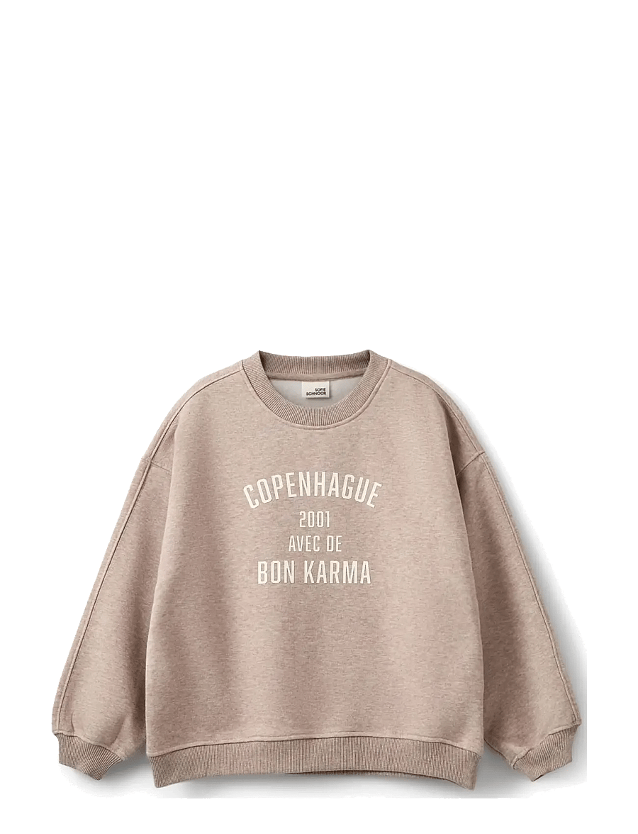 Sofie Schnoor Young - ELINSY SWEATSHIRT - sweatshirts - brown melange - 0