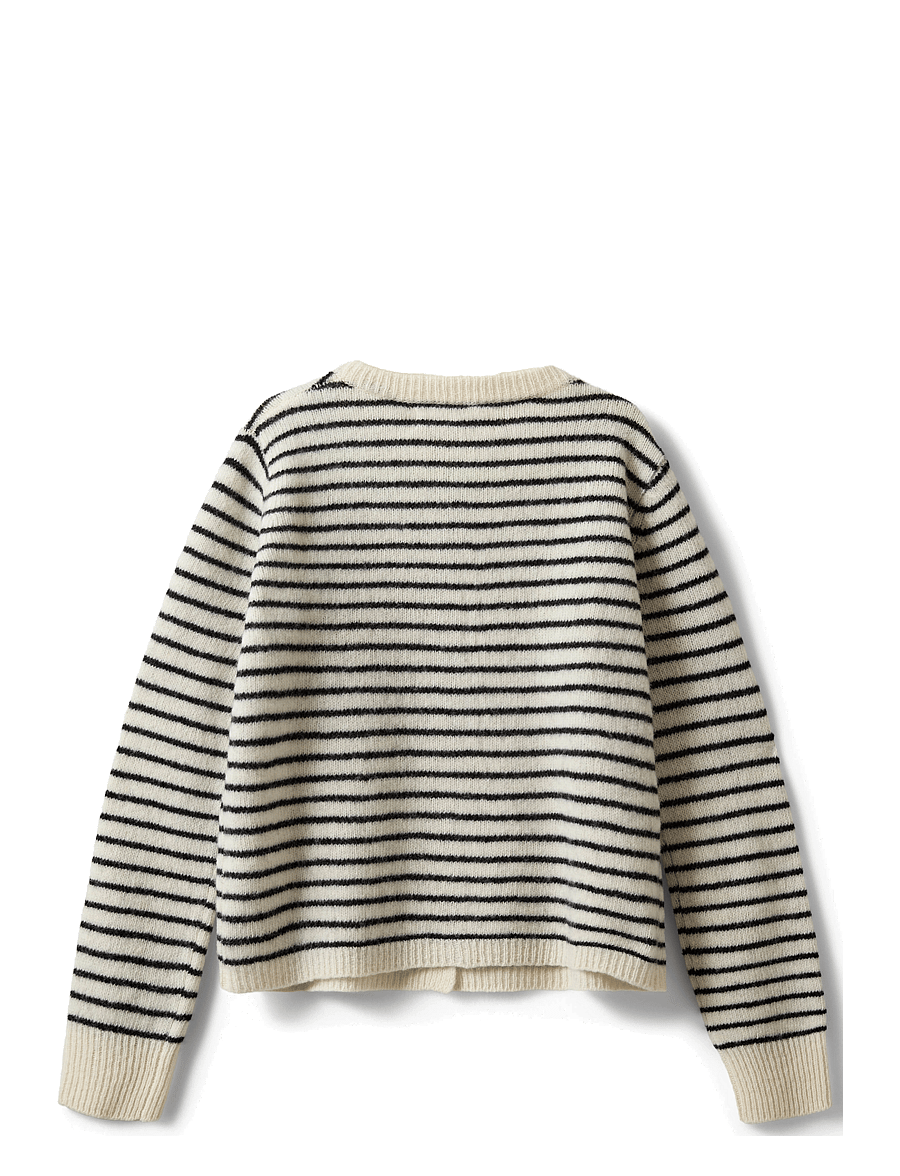 Sofie Schnoor Young - CISSESY CARDIGAN - kardigany - off white striped - 1