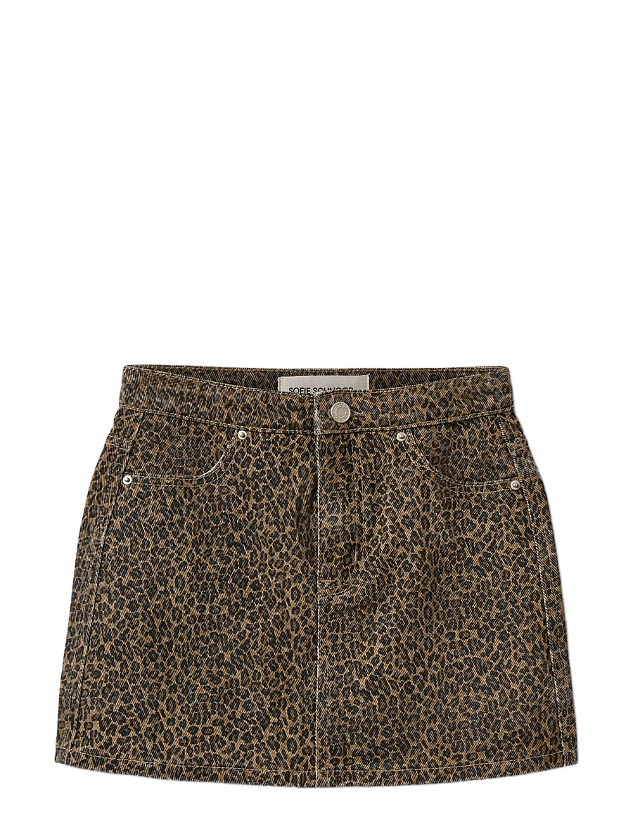 Sofie Schnoor Young - CallySY Skirt - korte nederdele - leopard - 0