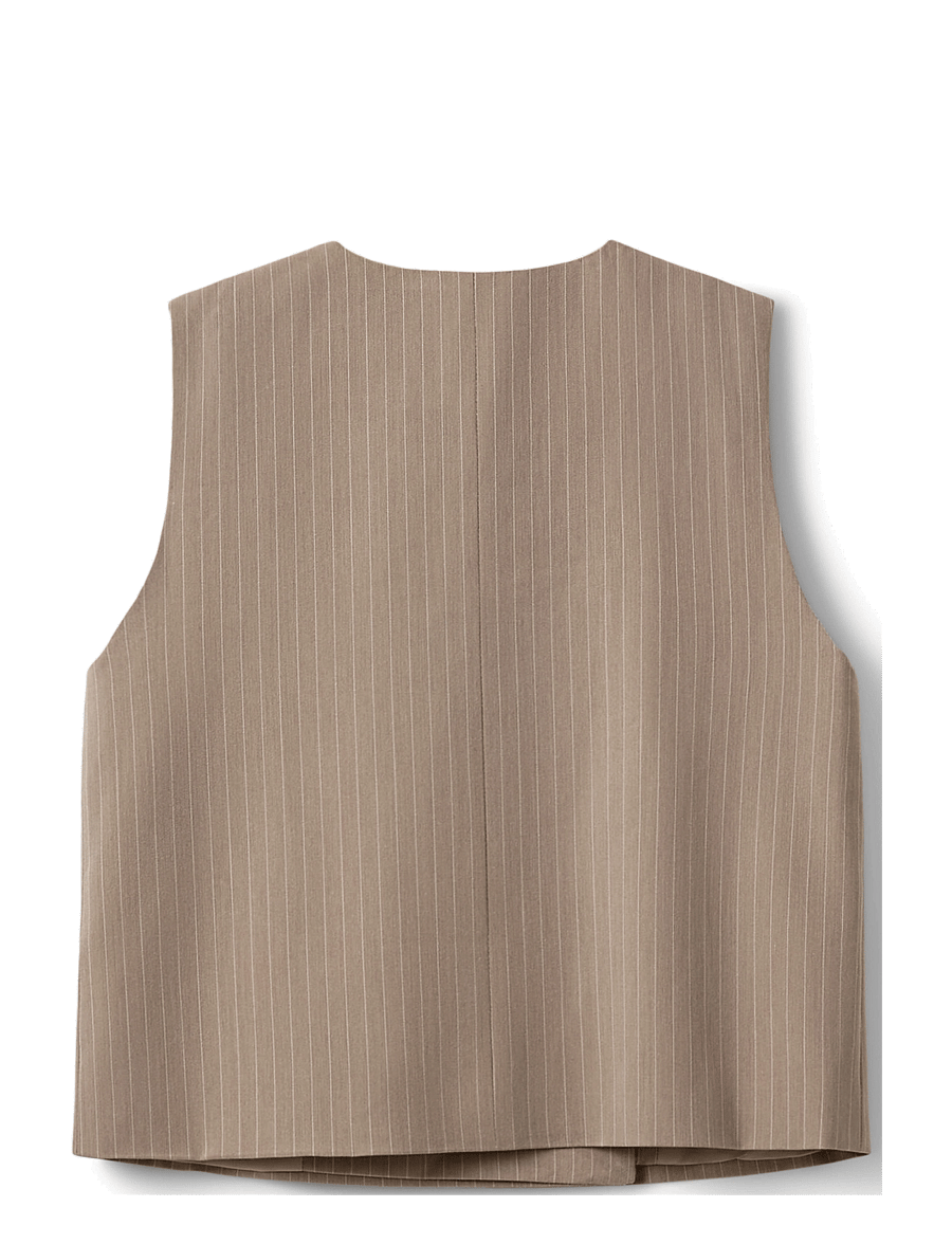 Sofie Schnoor Young - CAILINSY VEST - vestid - beige striped - 1