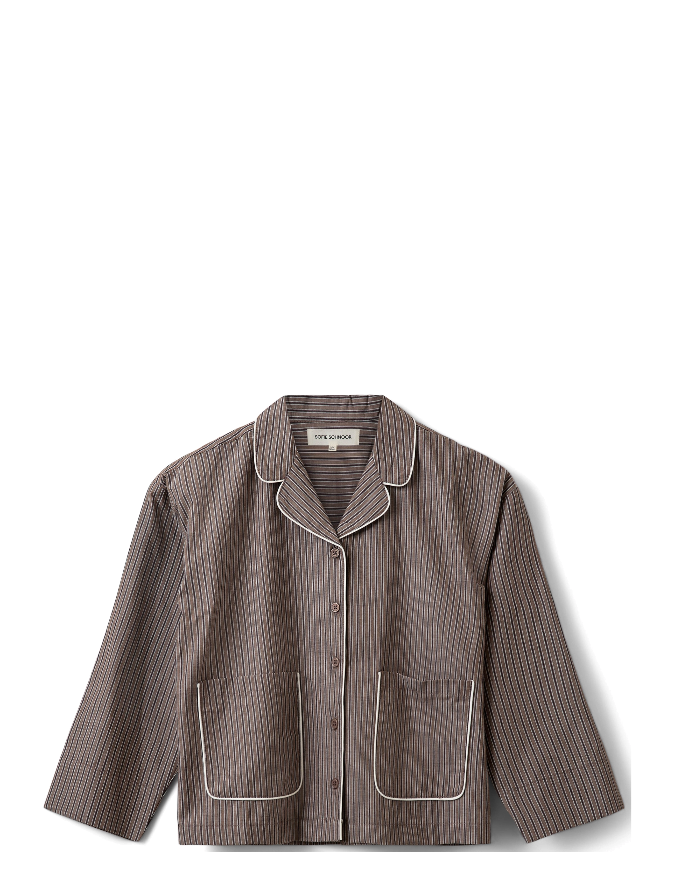 Sofie Schnoor Young IMANASY SHIRT - Teens 140-176 - BROWN STRIPED / brown