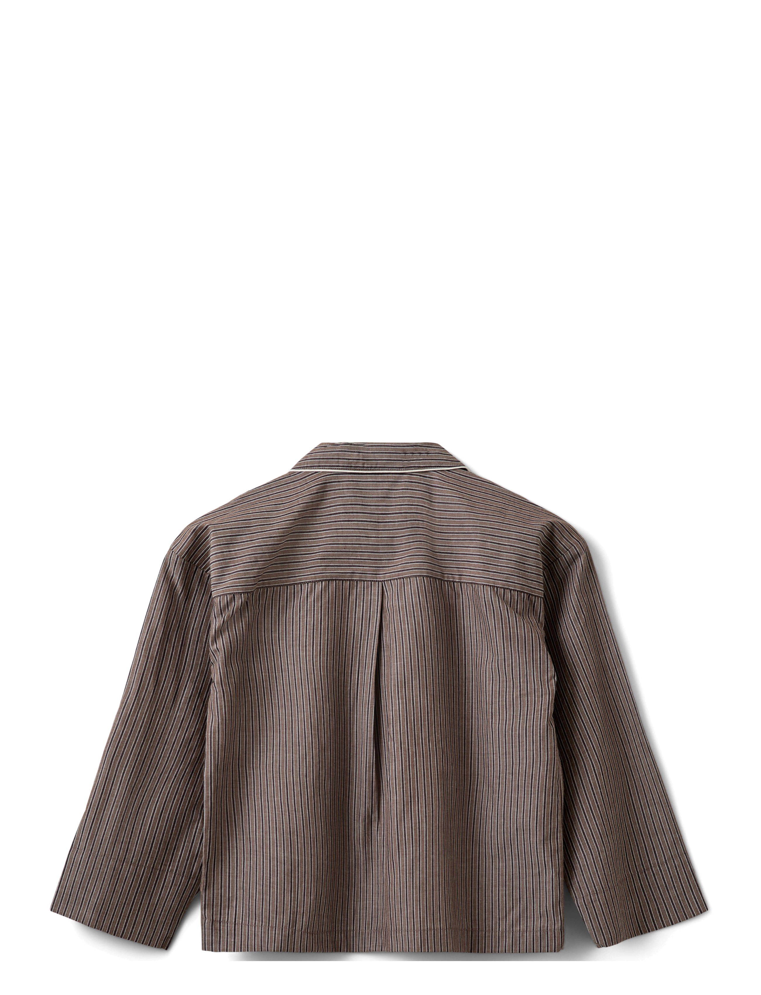 Sofie Schnoor Young - IMANASY SHIRT - langärmlige hemden - brown striped - 1