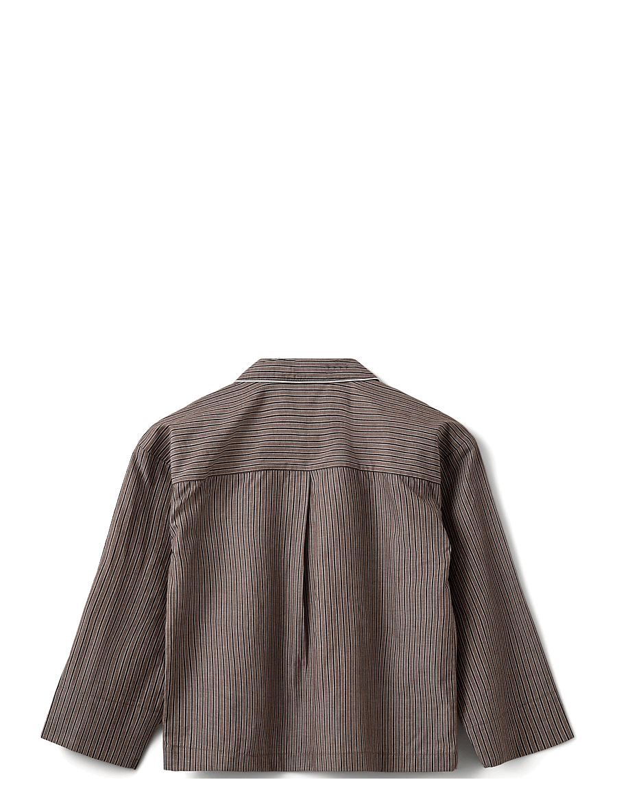Sofie Schnoor Young - IMANASY SHIRT - langärmlige hemden - brown striped - 1
