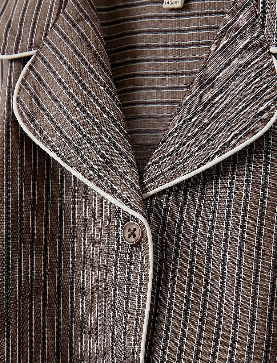Sofie Schnoor Young - IMANASY SHIRT - langärmlige hemden - brown striped - 2
