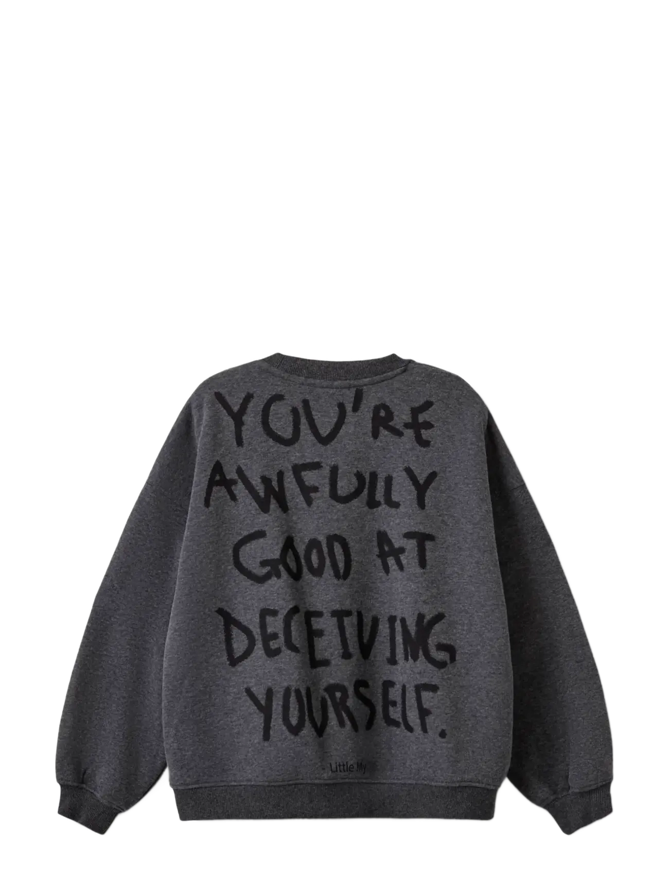 Sofie Schnoor Young - ElinSY Moomin Sweatshirt - dark grey melange - 1