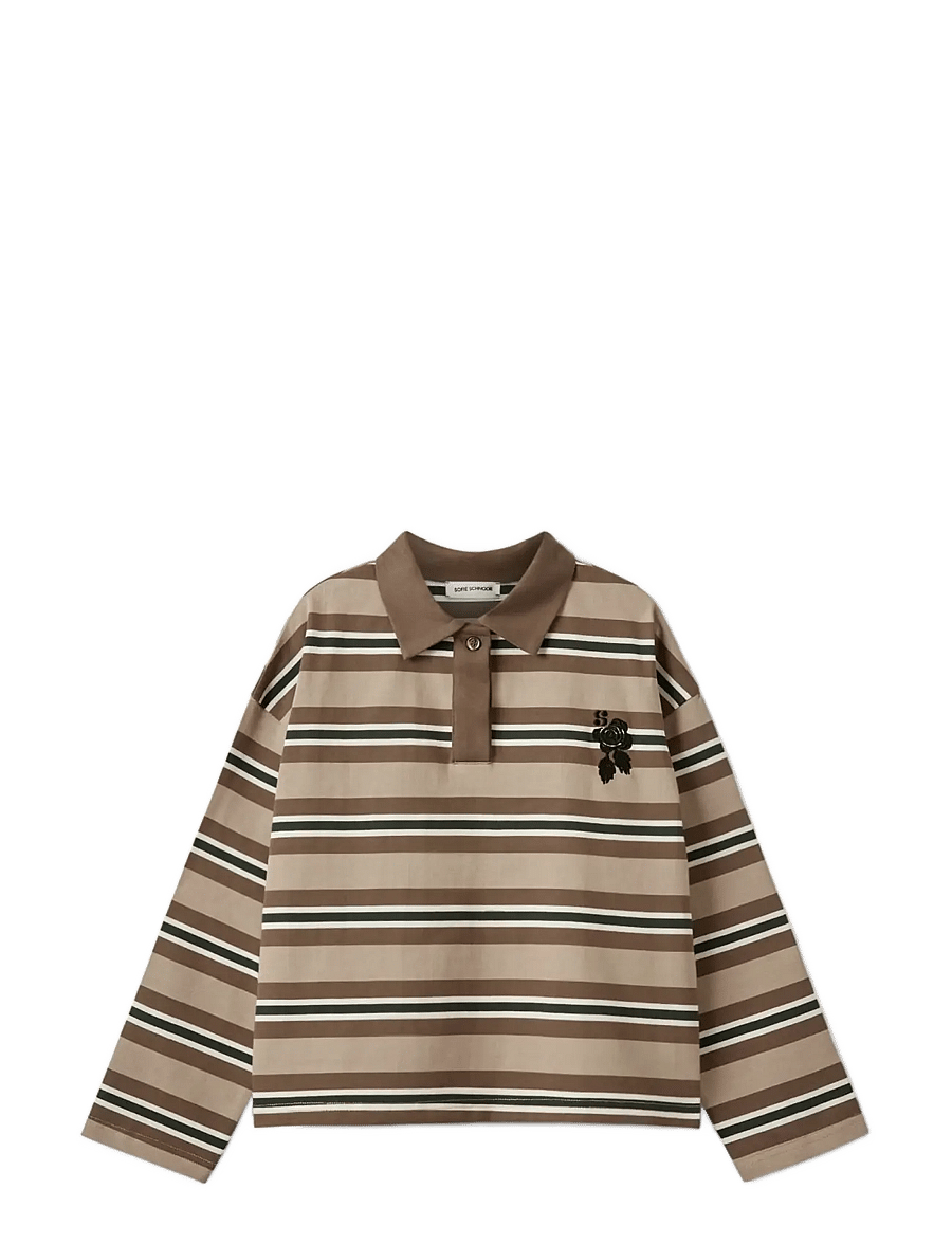 Sofie Schnoor Young - PriaSY Moomin Polo - pikkade varrukatega polod - brown striped - 0