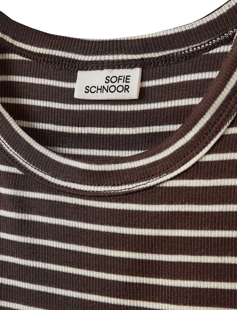 Sofie Schnoor Young - PETRICIASY LS T-SHIRT - langärmelig - brown striped - 2