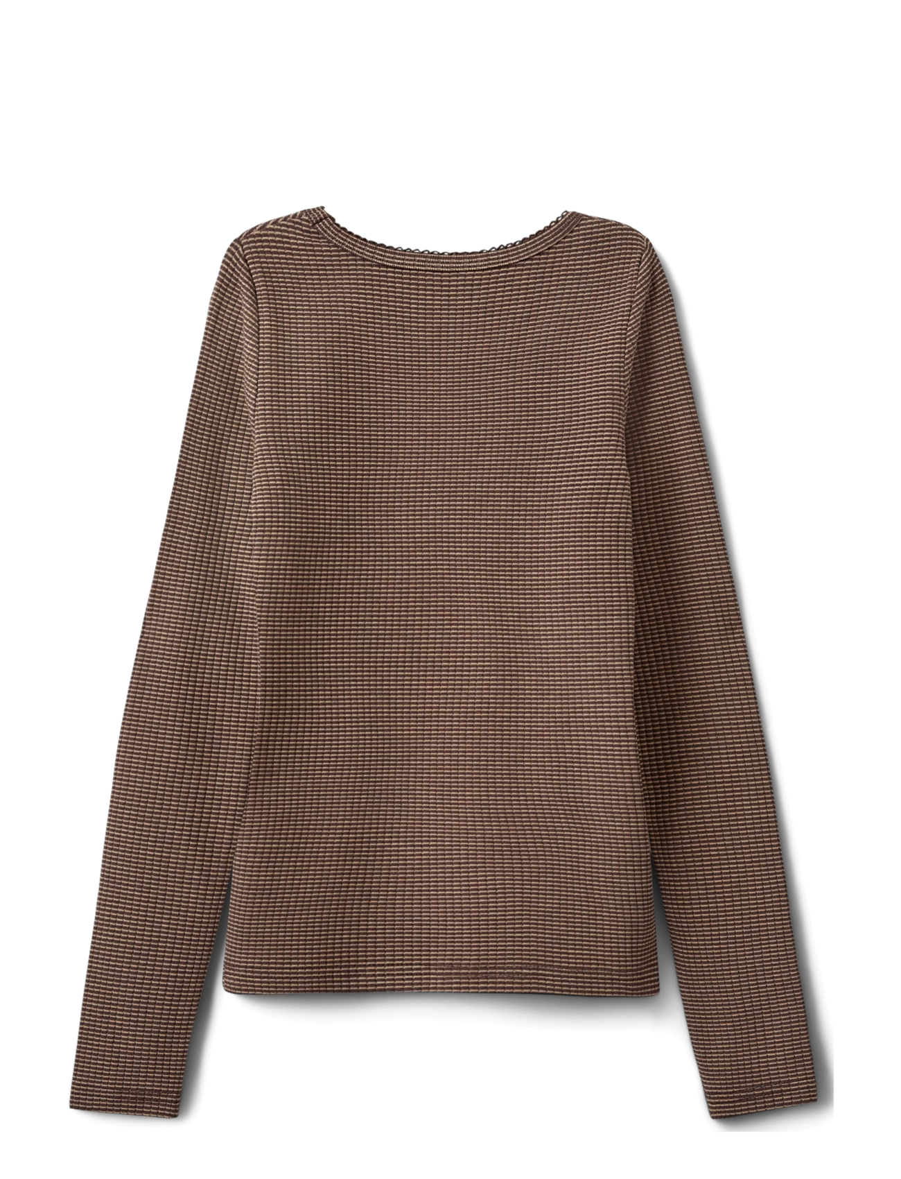 Sofie Schnoor Young - PETRICIASY T-SHIRT LONG SLEEVE - långärmade t-shirts - brown striped - 1