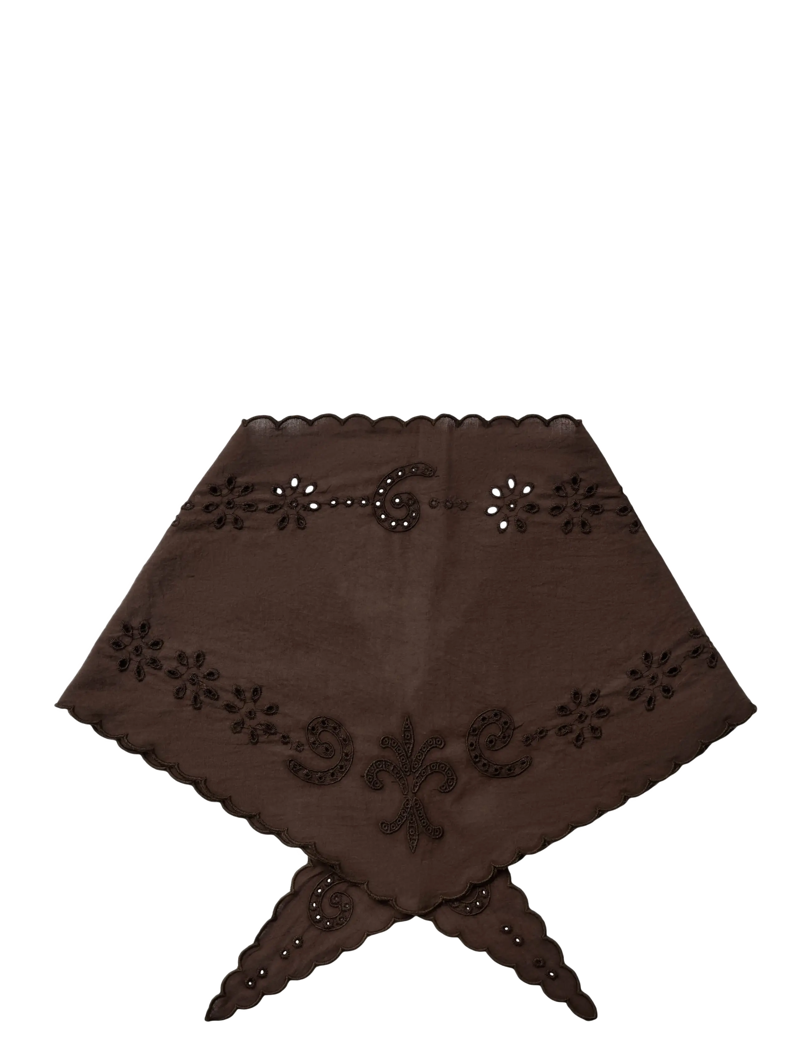 Sofie Schnoor Young - TEASY SCARF - halsdukar - dark brown - 1