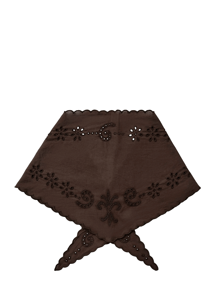 Sofie Schnoor Young - TEASY SCARF - halsdukar - dark brown - 1