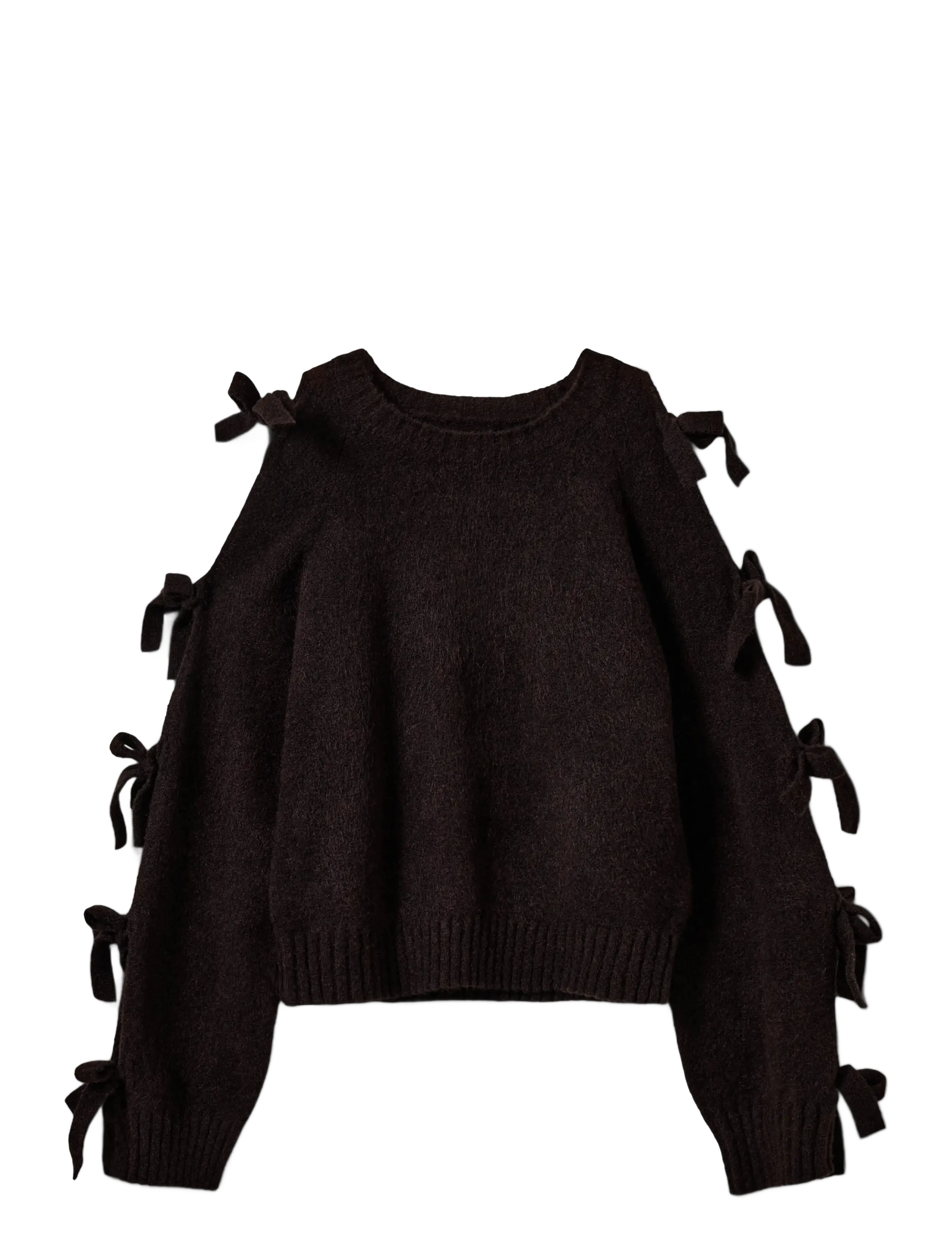 Sofie Schnoor Young PERMELISY KNIT - Børn - DARK BROWN / black