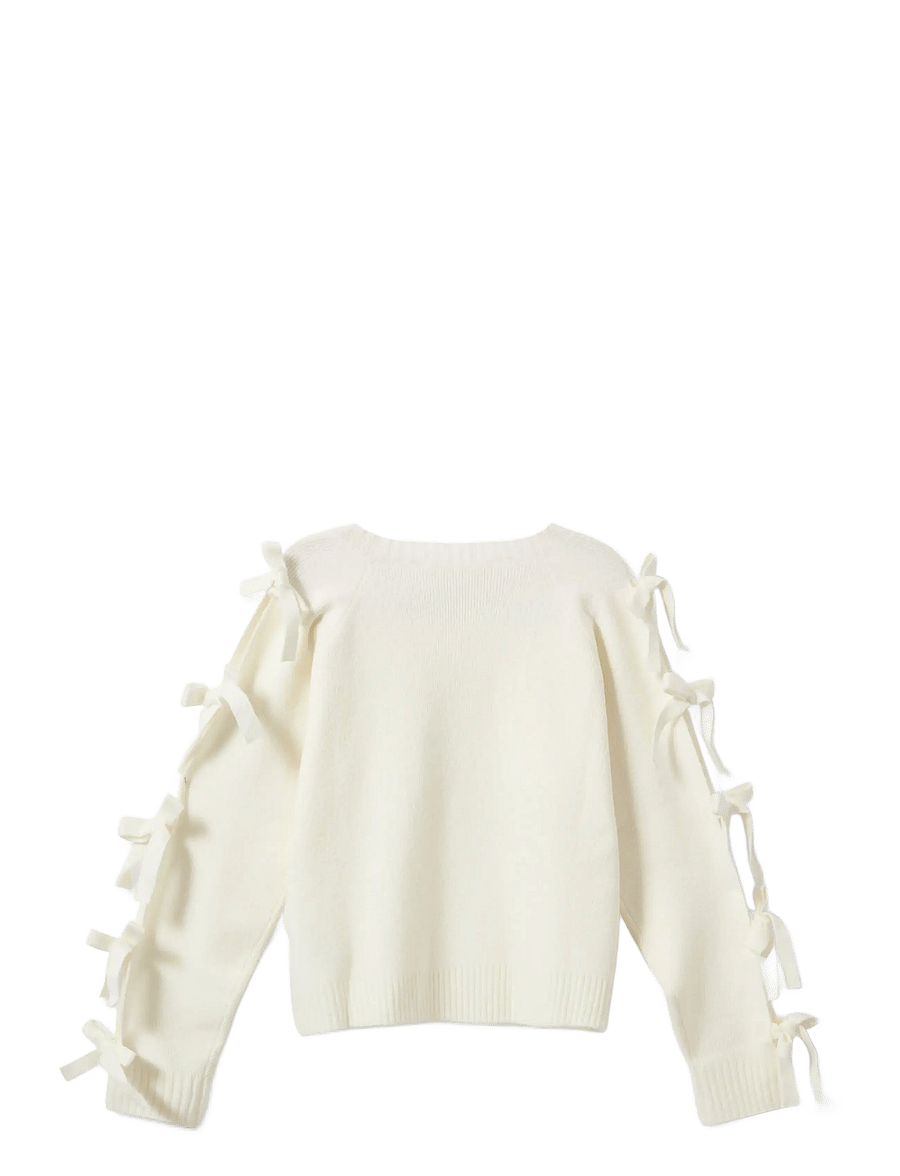 Sofie Schnoor Young - PERMELISY KNIT - stickade tröjor - off white - 1
