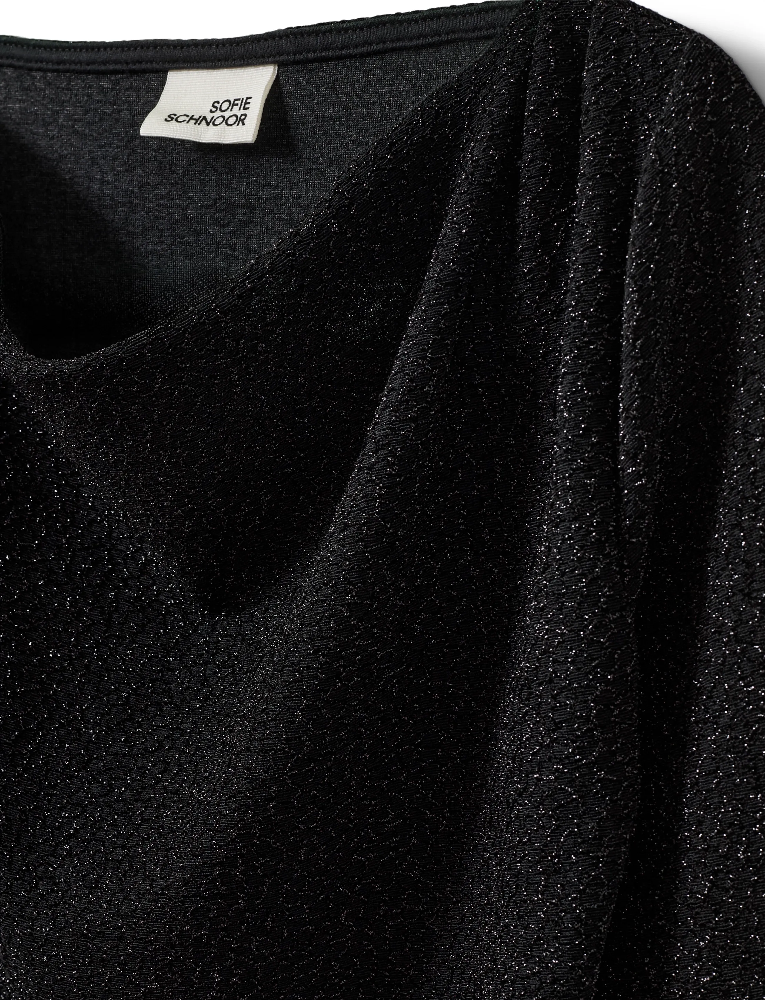 Sofie Schnoor Young - CILLYSY BLOUSE - bluser & tunikaer - black glitter - 2